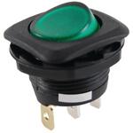 NTE Electronics-54-550 Wippschalter Switch Rocker ON None OFF SPST Quick Connect Round Rocker 16A 250VAC 100000Cycles