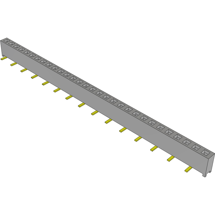Samtec-MMS-130-02-L-SV Steckverbinderleisten und Leiterplattenbuchsen Conn Socket Strip SKT 30 POS 2mm Solder ST Top Entry SMD Tube