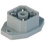 Belden-G 4 A 5 M AU GRAU Steckverbinder, rechteckig Conn Rectangular M 4 POS Solder ST Flange Mount