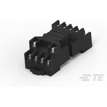 TE Connectivity-2-1419106-6 Relay Sockets Relay Sockets Glass Filled Polyester Screw Terminal 5A DIN Rail 4Pole
