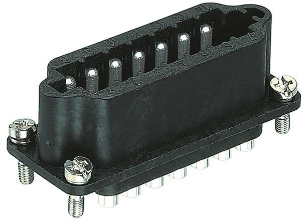 HARTING-09700142613 Conector rectangular Conn Rectangular PIN 14 POS Crimp ST Panel Mount