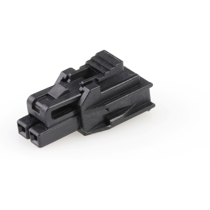Molex-1053071202 Einzeladersteckverbinder, Gehäuse Conn Housing RCP 2Power POS 2.5mm Crimp ST Cable Mount Black Nano-Fit Bag
