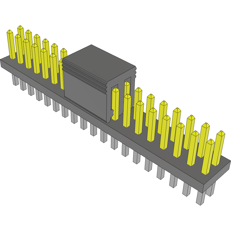 Samtec-FTS-119-01-L-D-P Steckverbinderleisten und Leiterplattenbuchsen Conn Unshrouded Header HDR 38 POS 1.27mm Solder ST Top Entry Thru-Hole Tube