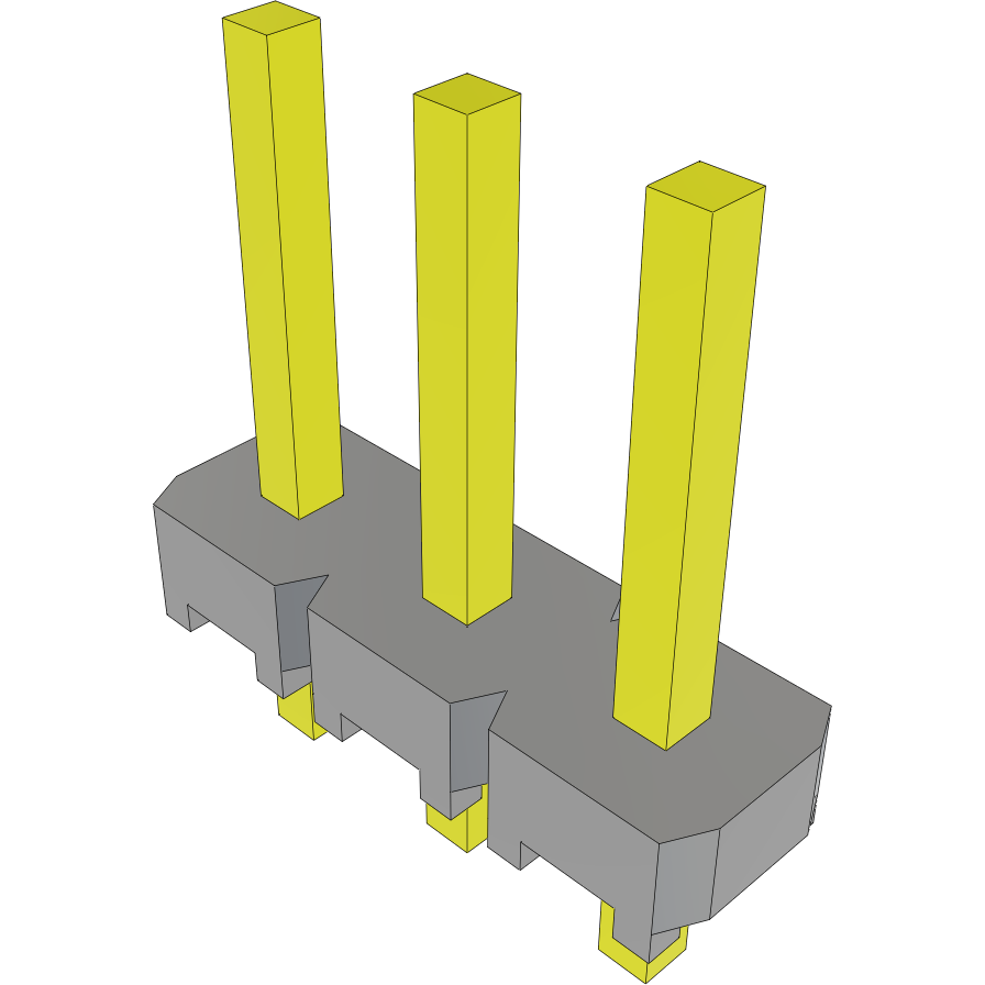 Samtec-MTLW-103-05-T-S-210 Connector Headers and PCB Receptacles Conn Unshrouded Header HDR 3 POS 2.54mm Solder ST Top Entry Thru-Hole Bulk