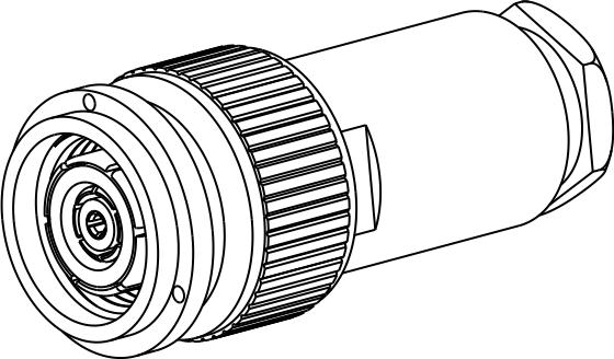 Amphenol RF-031-8354-12 射频连接器 RF Connector RP-TRIAX Straight Clamp Plug Non-Constant Impedance