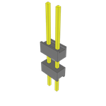 Conn Board Stacker HDR 2 POS 2.54mm Solder ST Top Entry Thru-Hole Bulk