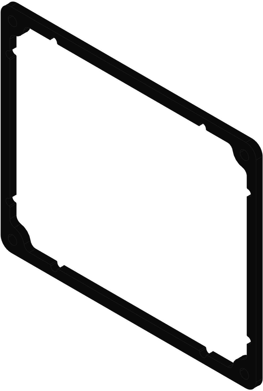 Hammond Manufacturing-1550MEGASKET null Gasket Kit, Eva Foam