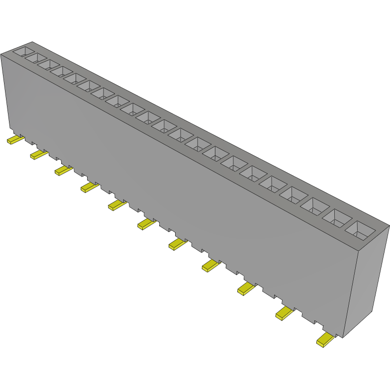 Samtec-RSM-121-02-L-S Steckverbinderleisten und Leiterplattenbuchsen Conn Socket Strip SKT 21 POS 1.27mm Solder ST Top Entry SMD Tube