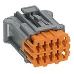 Conn Housing F 10 POS 3.33mm Crimp ST Cable Mount Gray Bag