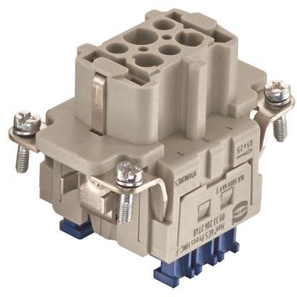HARTING-09332062748 Steckverbinder, rechteckig Conn Rectangular F 6 POS Cage Clamp ST Panel Mount