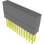 Conn Elevated Socket SKT 24 POS 2.54mm Solder ST Top Entry Thru-Hole Tube