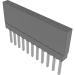 Conn Elevated Socket SKT 11 POS 2.54mm Solder ST Top Entry Thru-Hole Tube