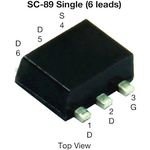Trans MOSFET N-CH 30V 1.2A 6-Pin SC-89 T/R