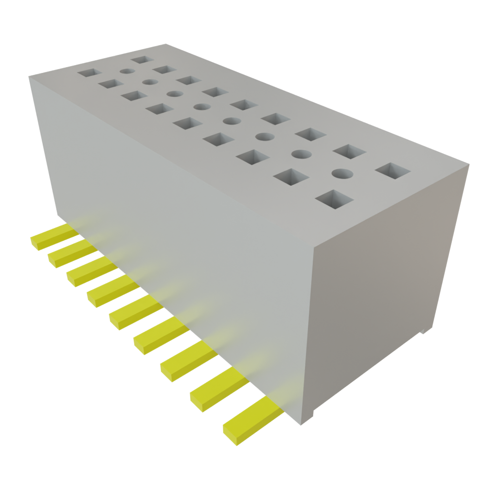 Samtec-CLE-109-01-G-DV Connector Headers and PCB Receptacles Conn Socket Strip SKT 18 POS 0.8mm Solder ST SMD Tube