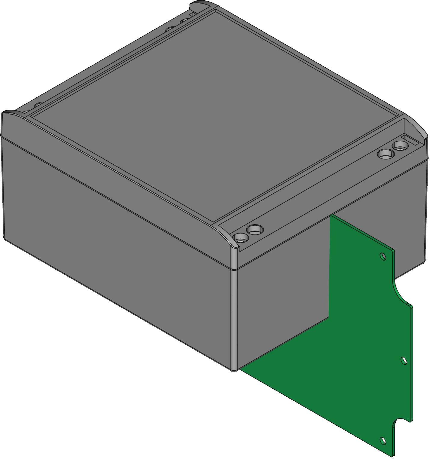 Hammond Manufacturing-R191-150-000 Kästen, Gehäuse und Gestelle Gray Die Cast Aluminum Watertight Enclosure