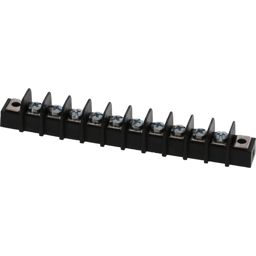 Molex-387200210 Bloques terminales del conector Conn Barrier Strip 10 POS 9.53mm Screw ST Panel Mount 15A/Contact Tray