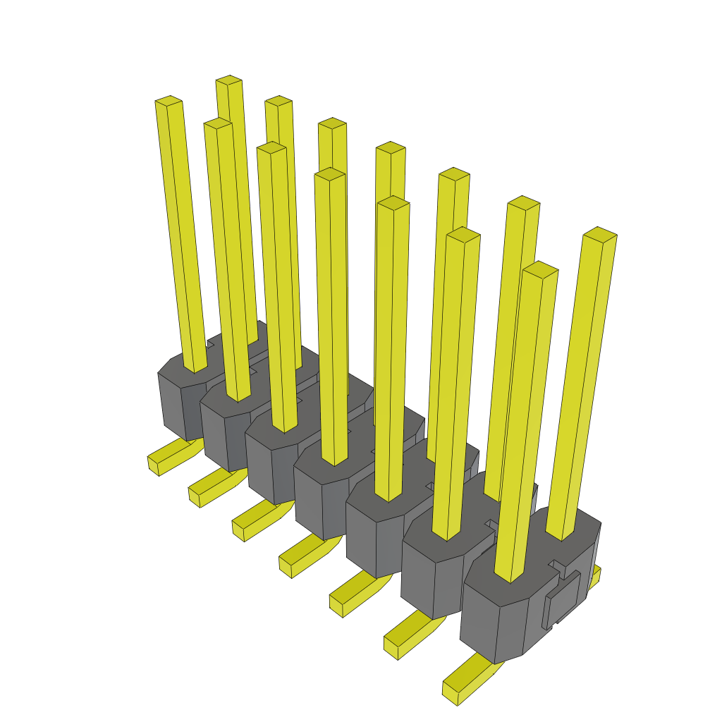Samtec-TSM-107-03-S-DV-TR Connector Headers and PCB Receptacles Conn Unshrouded Header HDR 14 POS 2.54mm Solder ST Top Entry SMD T/R