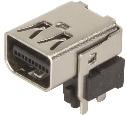 HARTING Technology Group-09455511000 Connector Audio and Video Conn Mini Display Port RCP 20 POS 0.6mm Solder RA SMD/Thru-Hole 20 Terminal 1 Port T/R