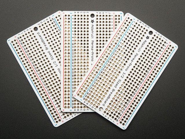 Adafruit Industries-571 null FR4 Proto-board PCB Board with 5 Hole Pad