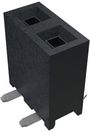 Amphenol Communications Solutions-10131935-318ULF 连接器插头及 PCB 插座 Conn Socket Strip RCP 18 POS 2mm Solder ST Top Entry SMD Minitek® Tube