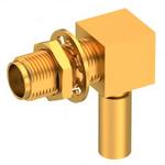 Radiall-9613-1523-019 RF-Steckverbinder Conn SMA 0Hz to 18GHz 50Ohm Crimp RA Panel Mount F Gold