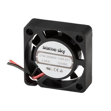 Same Sky (formerly CUI Devices)-CFM-2006CF-060-078-22 Compressori e ventole 5 V, 0.05 A, 20 x 20 x 6 mm, Tachometer Signal, PWM Control Signal, omniCOOL DC Axial Fan