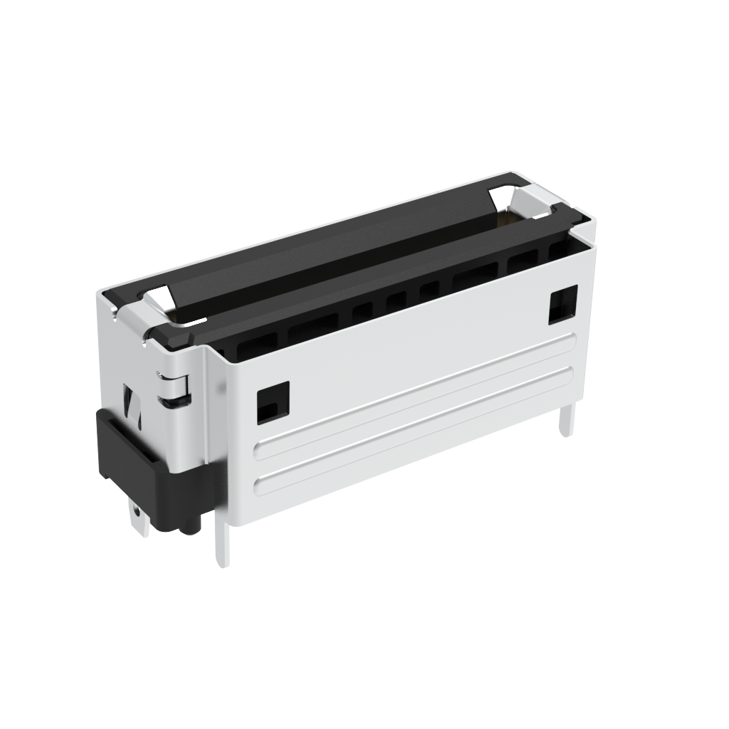 Amphenol-G64V31314HR Steckverbinder, Kartenrand Conn Card Edge F 56 POS 0.6mm Solder ST SMD T/R