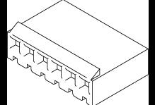 Molex-09-52-4094 Custodia filo connettore dedicato Conn Housing RCP 9 POS 3.96mm Crimp ST Cable Mount Natural KK® Bag