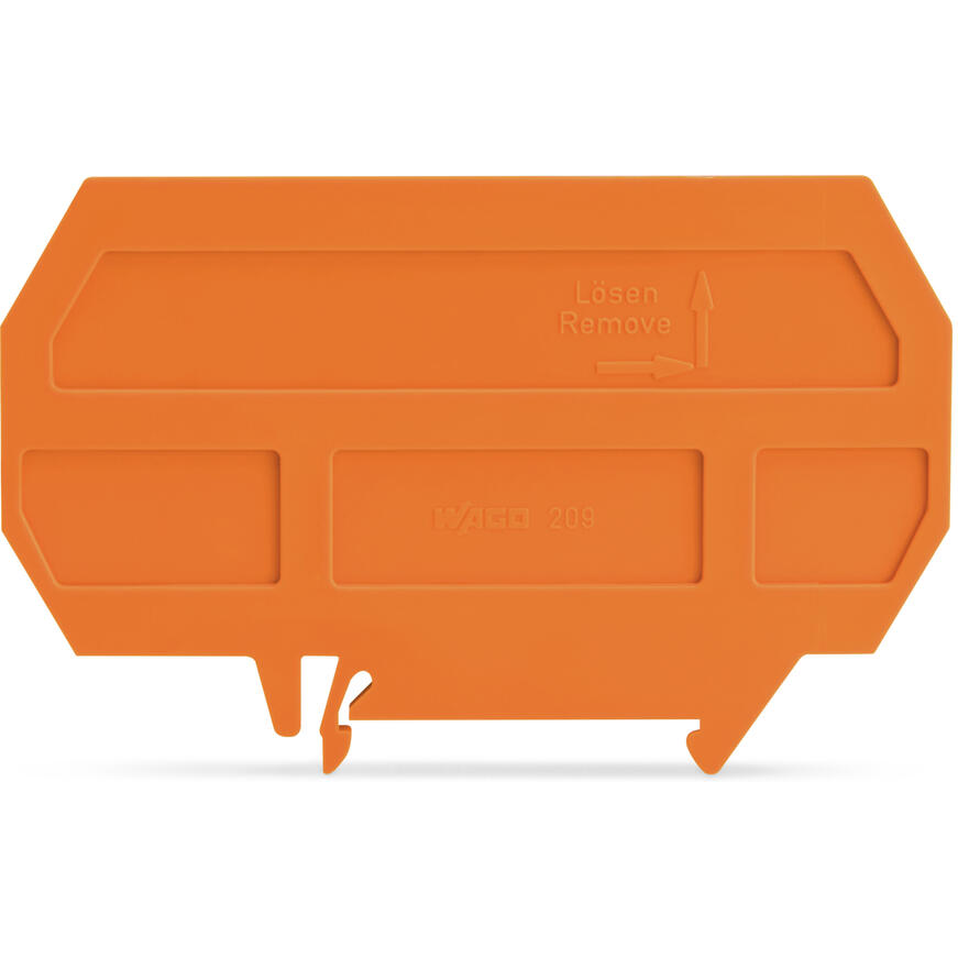 WAGO-209-190 连接器配件 Connector Accessories Separator Plate Polyamide 6/6 Orange Box