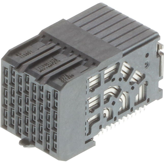 Molex-1719901038 Connector Backplane Conn Daughter Card F 48 POS 1.9mm Press Fit RA Thru-Hole Impact™ Tray