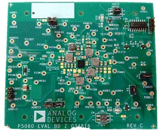 Analog Devices-ADP5080CB-1-EVALZ Energiemanagement, Entwicklungsplatinen und -kits ADP5080 PMIC Solution Evaluation Board