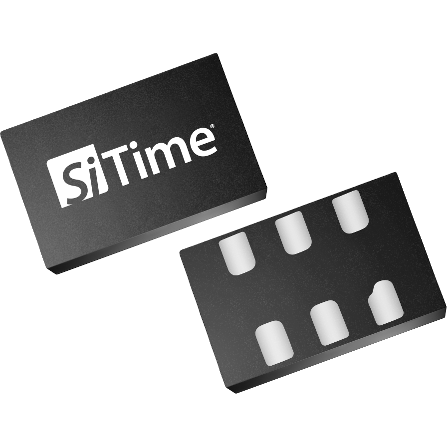 SiTime-9121AC-2C3-25E100.00000 MEMS Oscillators Oscillator MEMS 100MHz ±50ppm (Stability) LVDS 55% 2.5V 6-Pin QFN SMD Bulk