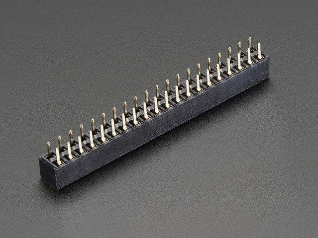 Adafruit Industries-2243 连接器插头及 PCB 插座 Conn Socket Strip SKT 40 POS 2.54mm Solder ST Thru-Hole