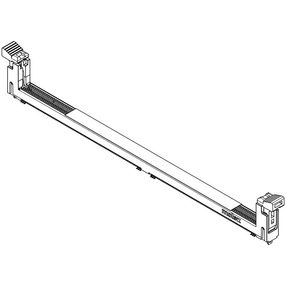Molex-212825-1658 Steckverbinder, Buchsen Conn DDR4 DIMM Socket SKT 288 POS 0.85mm Solder ST SMD DDR4 DIMM Tray
