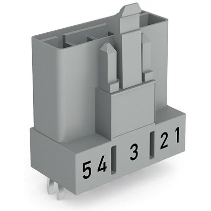 WAGO-890-855 连接器插头及 PCB 插座 Plug for PCBs straight 5-pole Cod. B