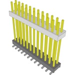Conn Board Stacker HDR 24 POS 2.54mm Solder ST Top Entry SMD Tube