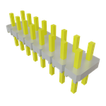 Conn Unshrouded Header HDR 16 POS 2.54mm Solder ST Top Entry Thru-Hole Bulk