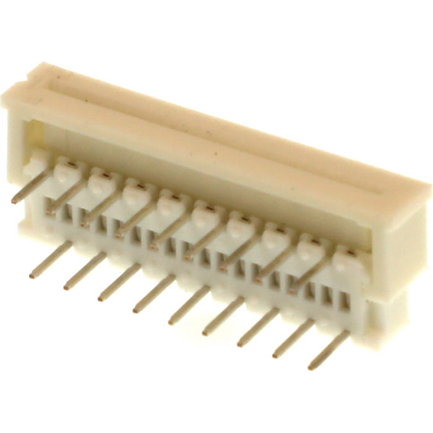 Molex-39-53-2184 Conector FFC-FPC Conn FPC Connector SKT 18 POS 1.25mm Solder RA Thru-Hole Tray