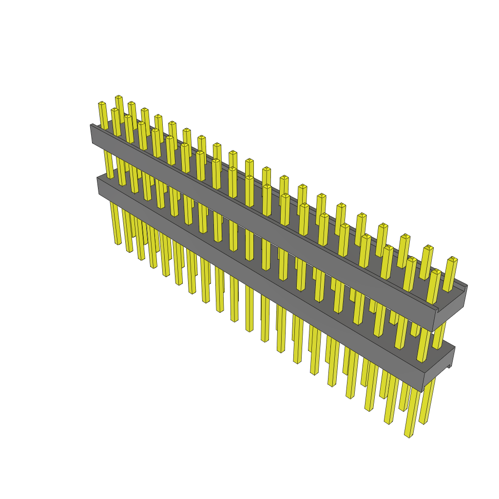 Samtec-ZW-20-10-T-D-395-315 Steckverbinderleisten und Leiterplattenbuchsen Conn Board Stacker HDR 40 POS 2.54mm Solder ST Top Entry Thru-Hole Bulk