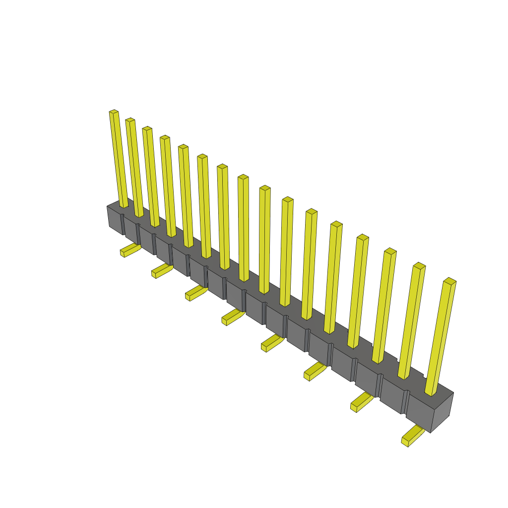Samtec-TSM-116-03-S-SV Steckverbinderleisten und Leiterplattenbuchsen Conn Unshrouded Header HDR 16 POS 2.54mm Solder ST Top Entry SMD Tube
