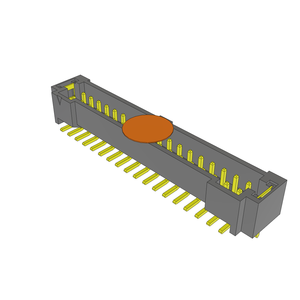 Samtec-T2M-118-01-S-D-SM-WT-K Steckverbinderleisten und Leiterplattenbuchsen Conn Shrouded Header (4 Sides) HDR 36 POS 2mm Solder ST Top Entry SMD TIGER EYE™ Tube