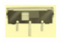 knitter-switch-MMP121-R Interruptor corredizo Switch Slide ON ON SPDT Side Slide 0.2A 12VDC 5000Cycles PC Pins Thru-Hole