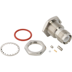 Conn TNC 0Hz to 9GHz 50Ohm Solder ST Panel Mount RCP Gold Single