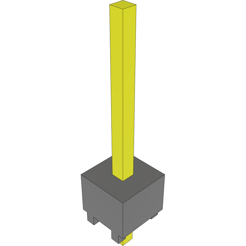 Samtec-MTSW-101-23-G-S-290 Piastre connettori e prese PCB Conn Unshrouded Header HDR 1 POS Solder ST Top Entry Thru-Hole Bulk