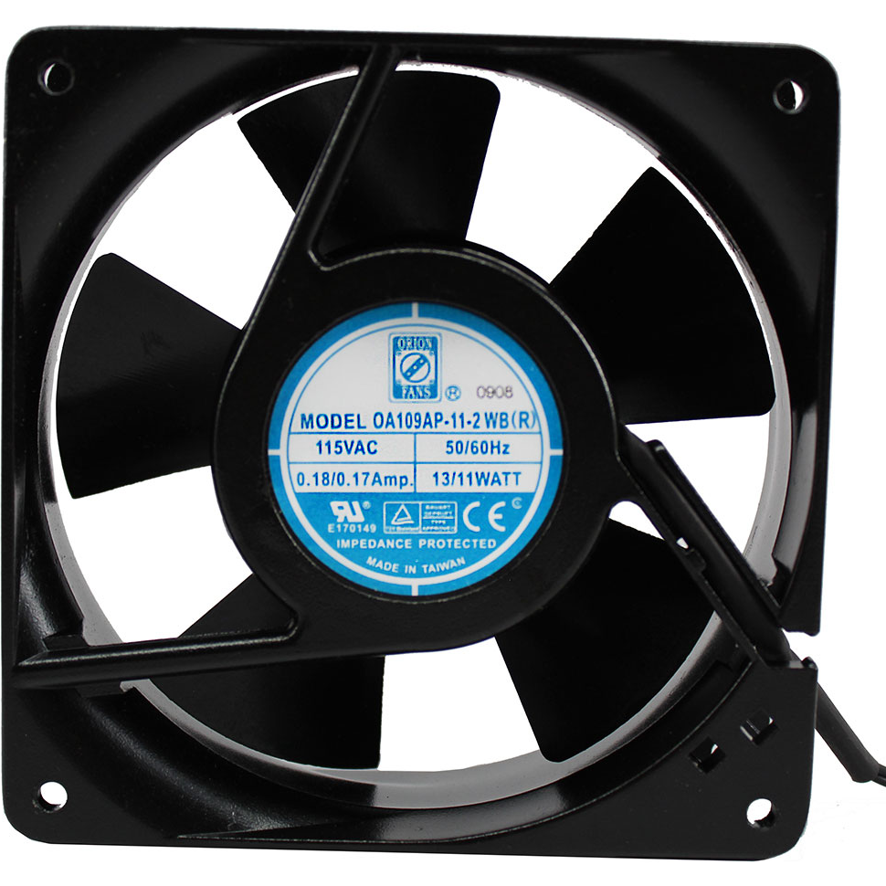 ORION FANS-OA109AP-11-2WBR Gebläse und Lüfter AC Fan Axial Ball Bearing 115V 80V to 130V 85CFM 45dB 119.5 X 119.5 X 38.5mm Middle Speed