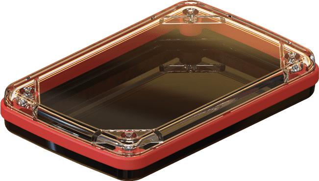 Serpac Electronic Enclosures-CX60D-CLBK-A-OR Kästen, Gehäuse und Gestelle Black Polycarbonate Waterproof Pocket Enclosure with Orange Seal	 <h4><strong>CALIFORNIA&nbsp;PROPOSITION</strong> ⚠️<strong>65&nbsp;WARNING</strong>⚠️</h4>