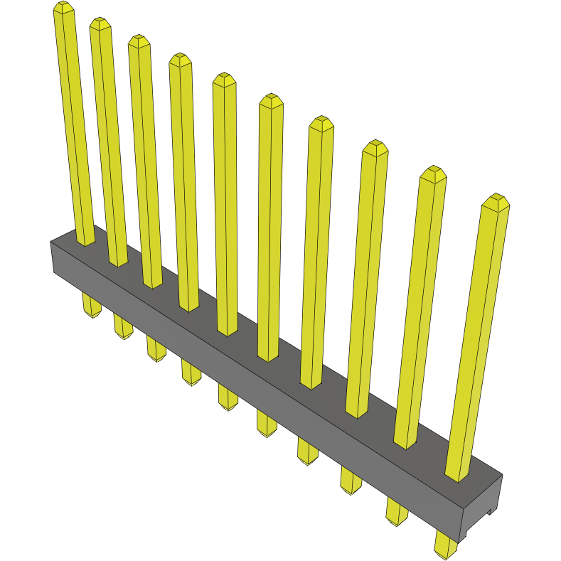 Samtec-MTMM-110-09-G-S-390 Steckverbinderleisten und Leiterplattenbuchsen Conn Unshrouded Header HDR 10 POS 2mm Solder ST Top Entry Thru-Hole Bulk