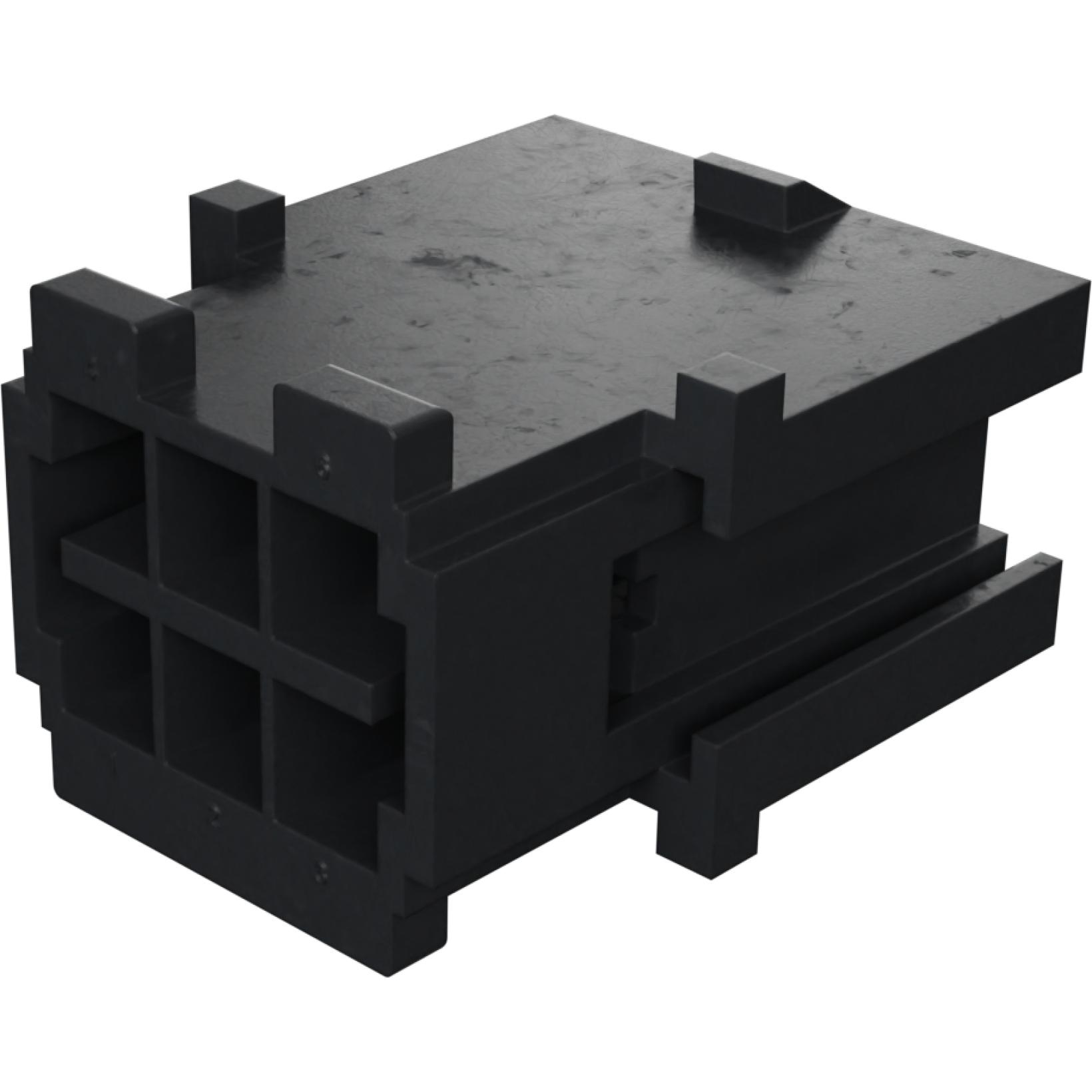 Molex-15-97-6061 Einzeladersteckverbinder, Gehäuse Conn Housing M 6 POS 4.2mm Crimp ST Cable Mount Mini-Fit® TPA Bag