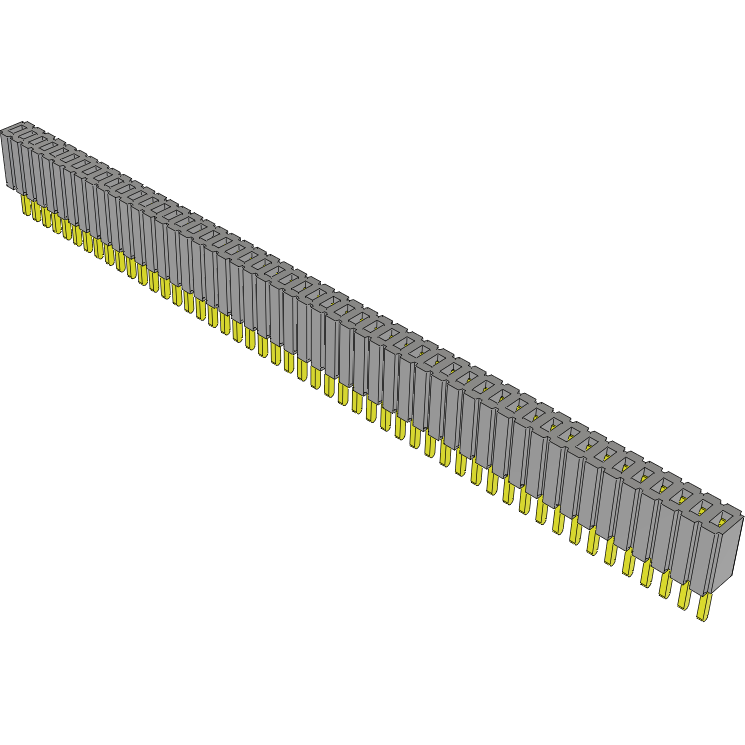 Samtec-SLM-150-01-S-S Steckverbinderleisten und Leiterplattenbuchsen Conn Socket Strip SKT 50 POS 1.27mm Solder ST Thru-Hole Tube