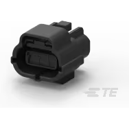 TE Connectivity-2822390-1 Gaine de câblage de raccordement discret Conn Housing F 3 POS 4.8mm Crimp ST Cable Mount Black Bag